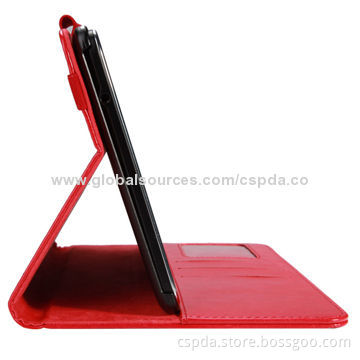 Top Selling Red Book Folio Tablet PC Case Cover for Samsung Galaxy Tab S8.4 with Card Slots Design